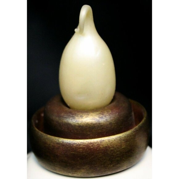 Blue Let it Snow Candle Lamp Snowman Face Snowflakes Handle Jug Winter Xmas - Picture 5 of 12